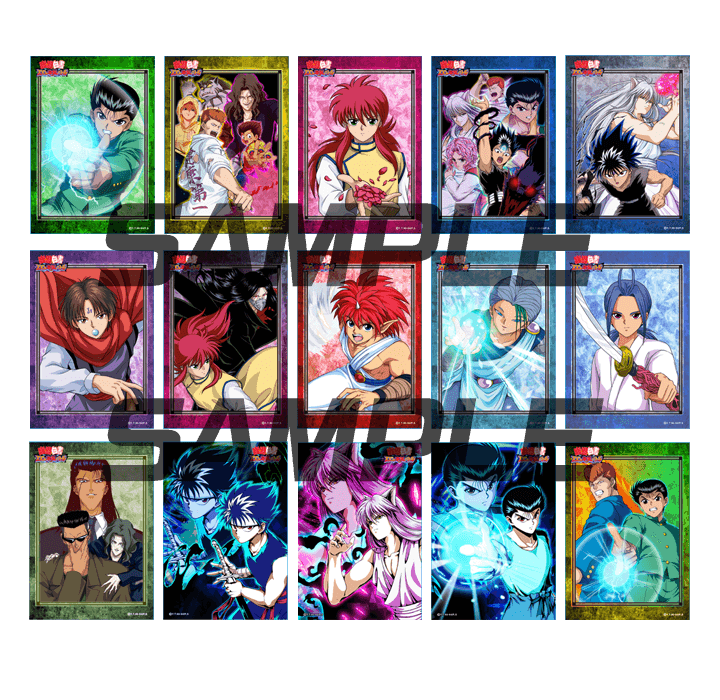 YU☆YU☆HAKUSHO 100% Maji Battle Trading Snapshot Set